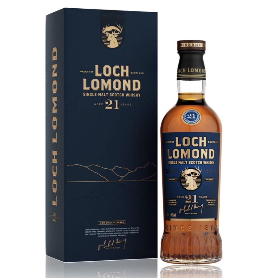 LOCH LOMOND 21 Year Old Highland Single Malt Scotch Whisky 70cl 46%