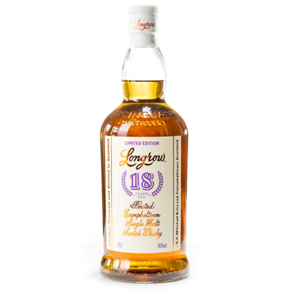 LONGROW 18 Year Old (2024 Release) Peated Campbeltown Single Malt Scotch Whisky 70cl 46%