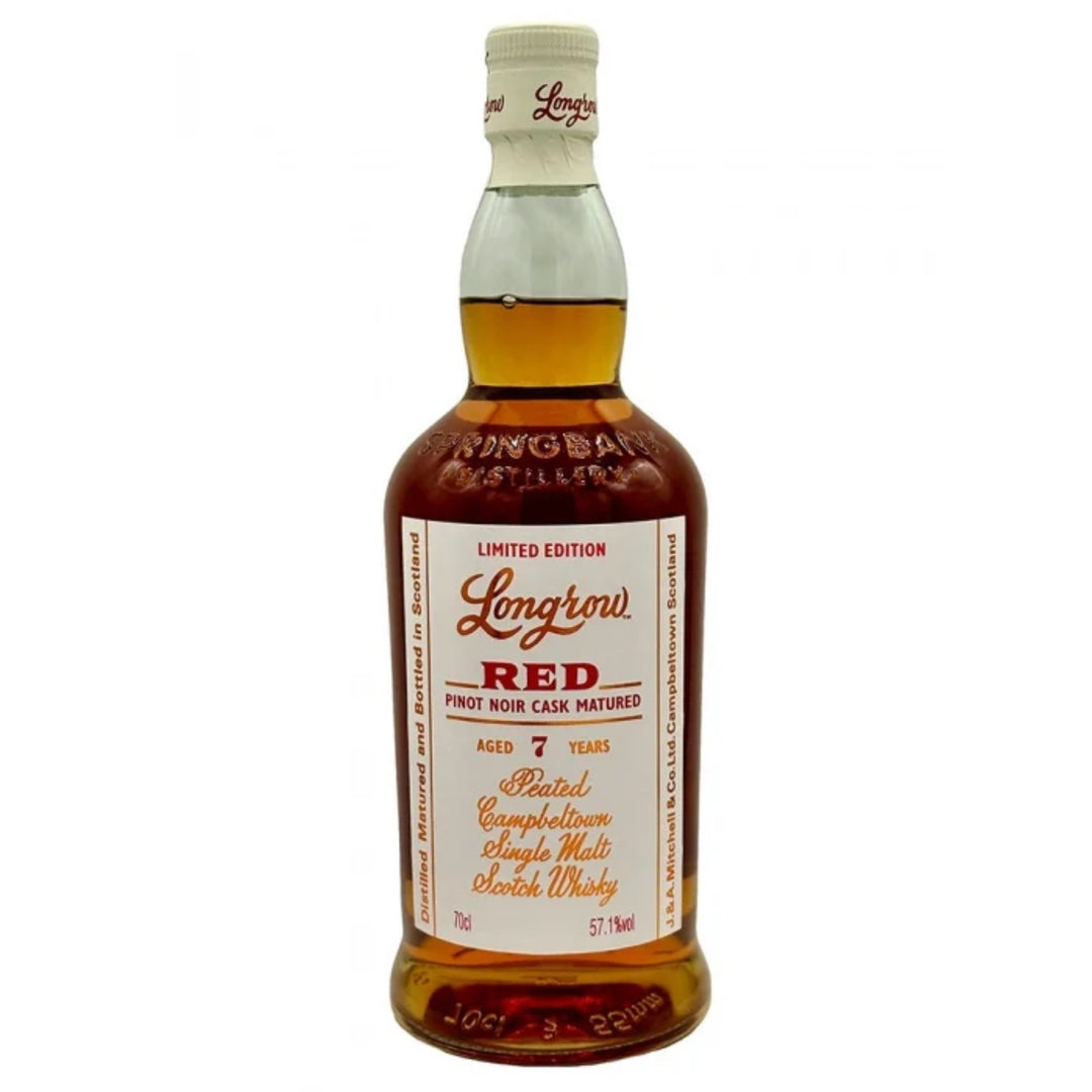 LONGROW Red 7 Year Old 2024 Release Peated Campbeltown Single Malt Scotch Whisky 70cl 57.1% - ONE BOTTLE PER HOUSEHOLD