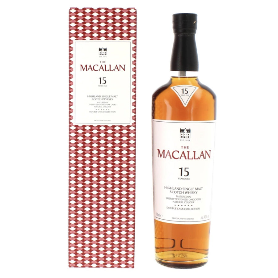 MACALLAN 15 Year Old Double Cask Collection Speyside Single Malt Scotch Whisky 70cl 43%