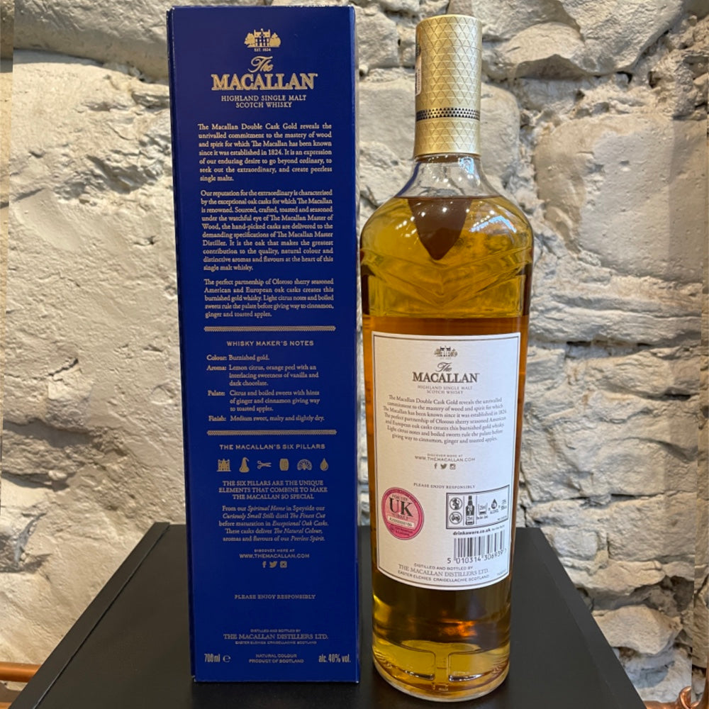 MACALLAN Gold Double Cask Speyside Single Malt Scotch Whisky 70cl 40%