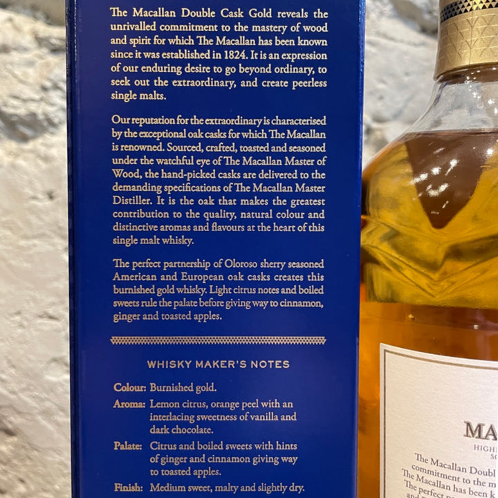 MACALLAN Gold Double Cask Speyside Single Malt Scotch Whisky 70cl 40%