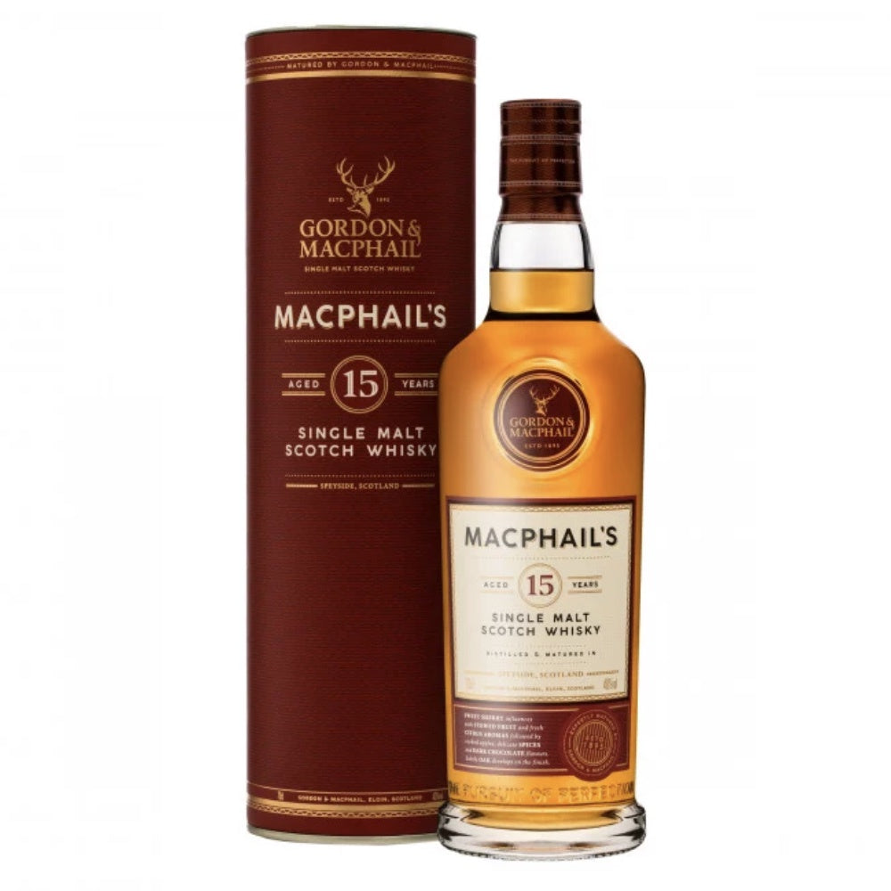 MACPHAIL'S 15 Year Old Speyside Single Malt Scotch Whisky 70cl 40%