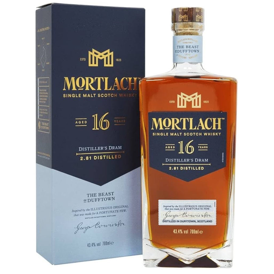 MORTLACH 16 Year Old Distiller's Dram Speyside Single Malt Scotch Whisky 70cl 43.4%