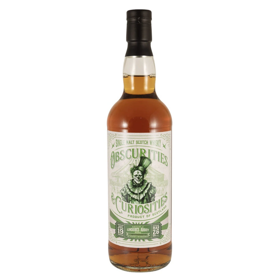 OBSCURITIES &amp; CURIOSITIES Lindores Abbey Lowland Single Malt Scotch Whisky 70cl 60%