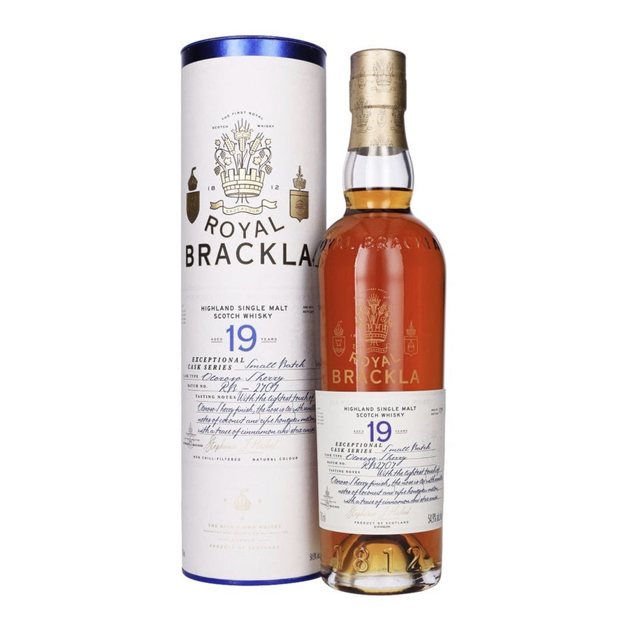 ROYAL BRACKLA 19 Year Old Exceptional Cask Series Highland Single Malt Scotch Whisky 70cl 54.9%