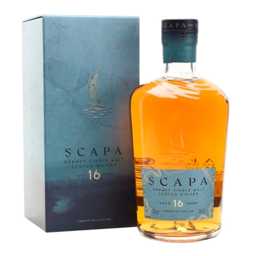 SCAPA 16 Year Old Orkney Single Malt Scotch Whisky 70cl 48%