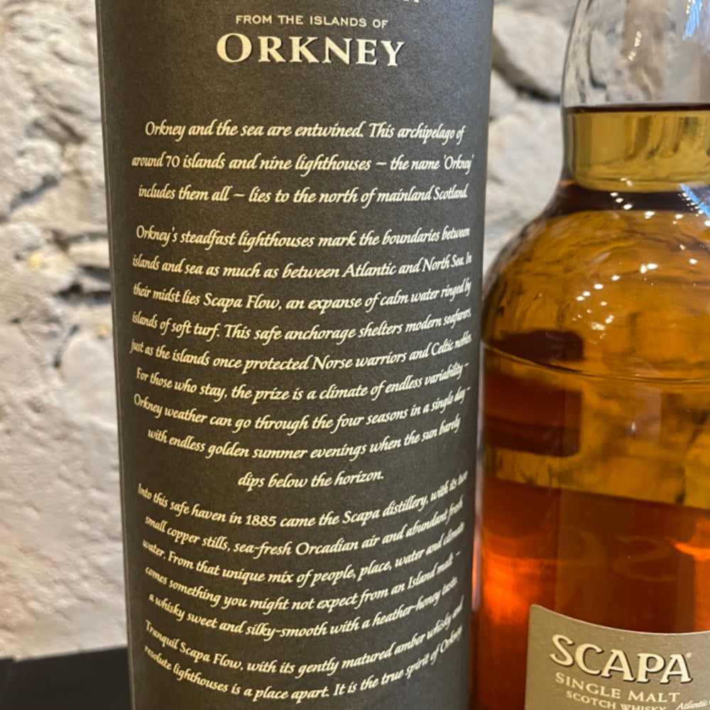 SCAPA 14 Year Old Single Malt Scotch Whisky 70cl 40% - Old Bottling