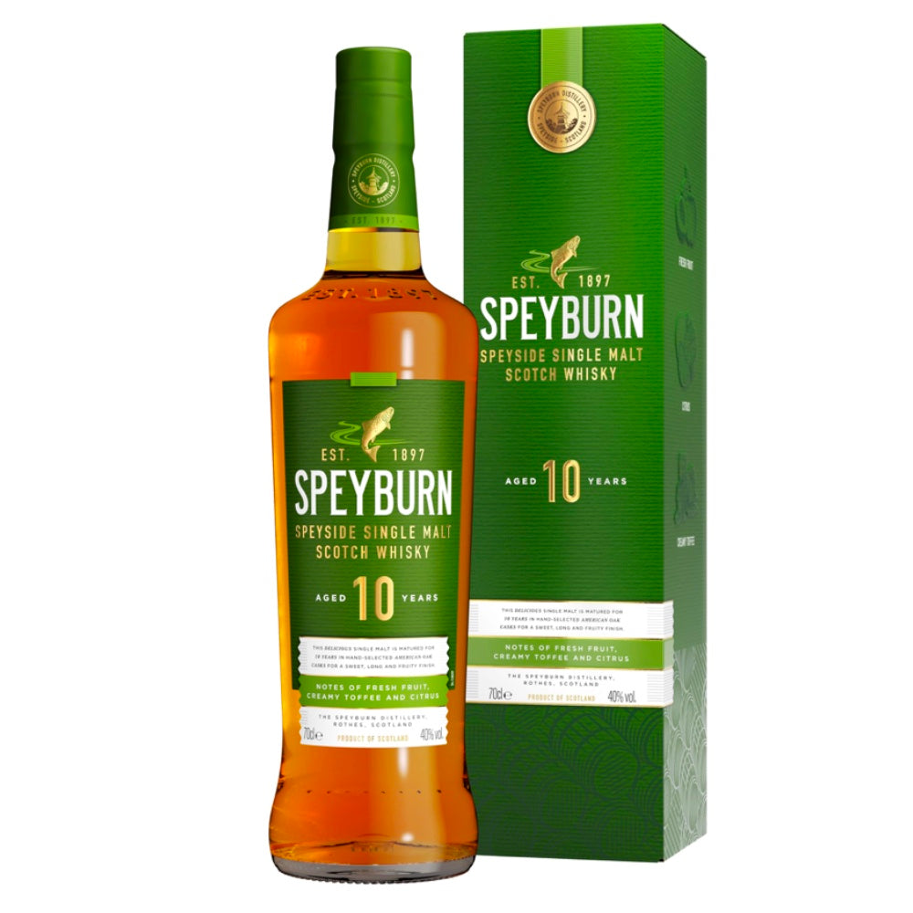 SPEYBURN 10 Year Old Speyside Single Malt Scotch Whisky 70cl 40%