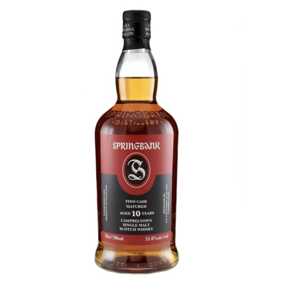 SPRINGBANK 10 Year Old Fino Sherry Cask Matured (2025 Release) Campbeltown Single Malt Scotch Whisky 70cl 55.0%