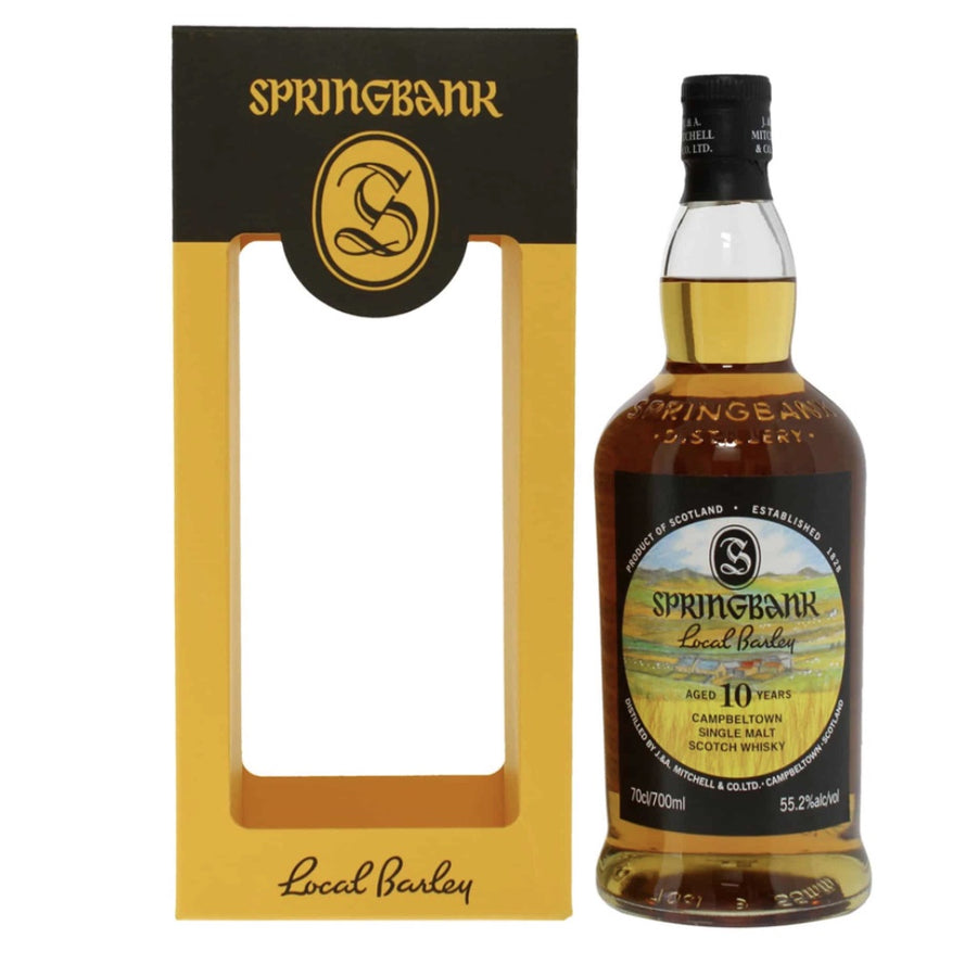 SPRINGBANK 10 Year Old Local Barley (2025 Release) Campbeltown Single Malt Scotch Whisky 70cl 55.2% - ONE BOTTLE PER HOUSEHOLD