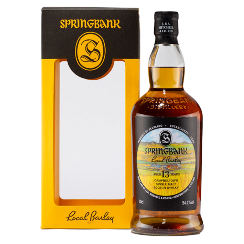 SPRINGBANK 13 Year Old Local Barley 2024 Release Campbeltown Single Malt Scotch Whisky 70cl 54.1% - ONE BOTTLE PER HOUSEHOLD