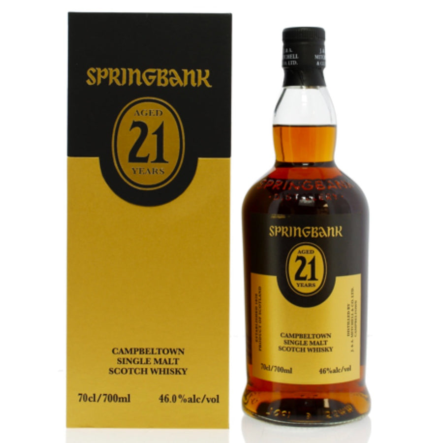 SPRINGBANK 21 Year Old (2025 Release) Campbeltown Single Malt Scotch Whisky 70cl 46%