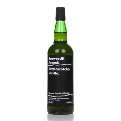 <p><strong>Seaweed &amp; Aeons &amp; Butterscotch &amp; Vanilla Blended Scotch Whisky 70cl 40%</strong></p> <p>&nbsp;</p>