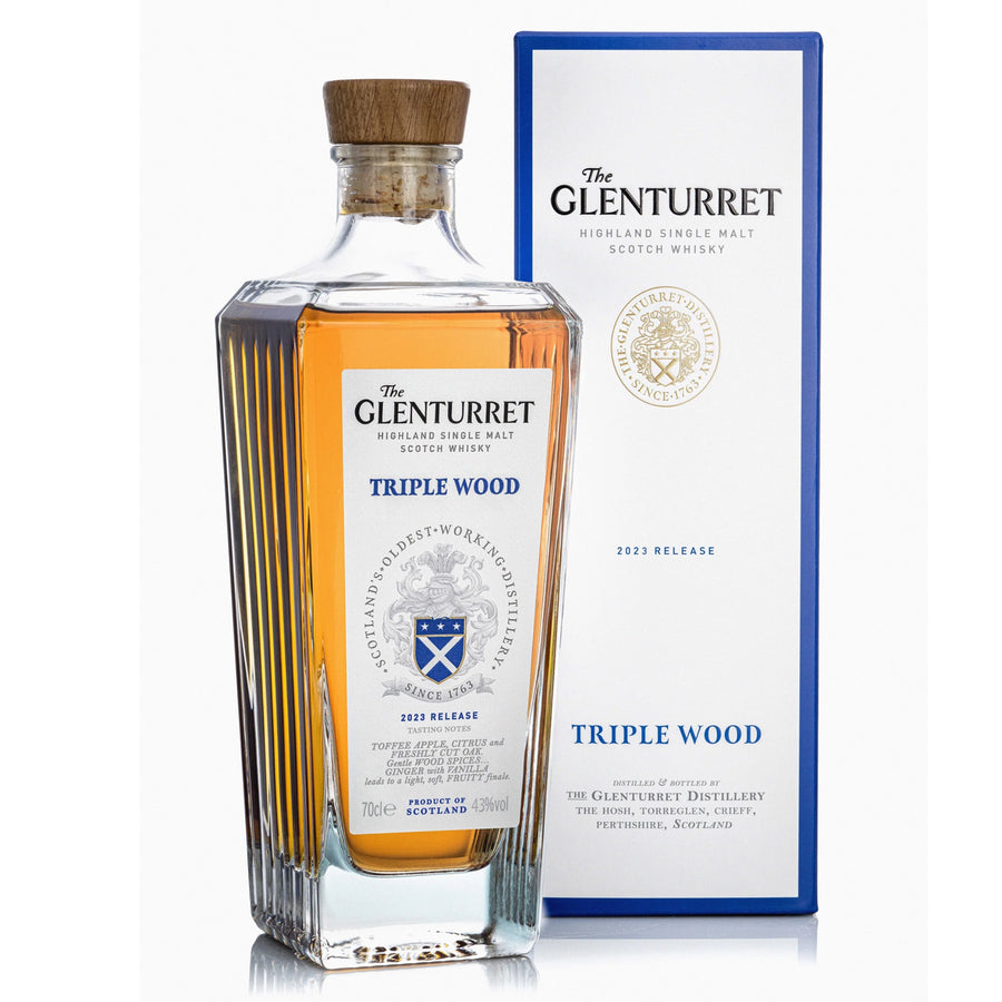 THE GLENTURRET Triple Wood 2023 Release Highland Single Malt Scotch Whisky 70cl 43%