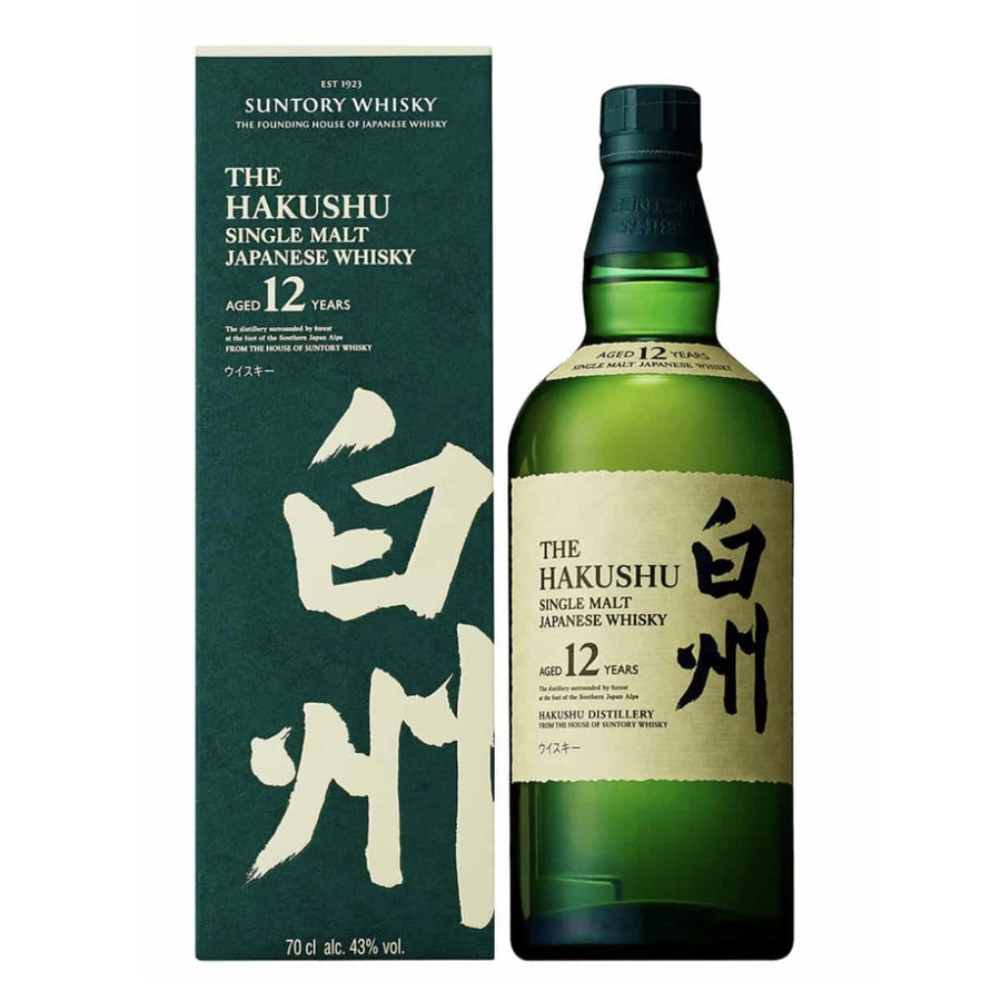 THE HAKUSHU Suntory 12 Year Old Single Malt Japanese Whisky 70cl 43%
