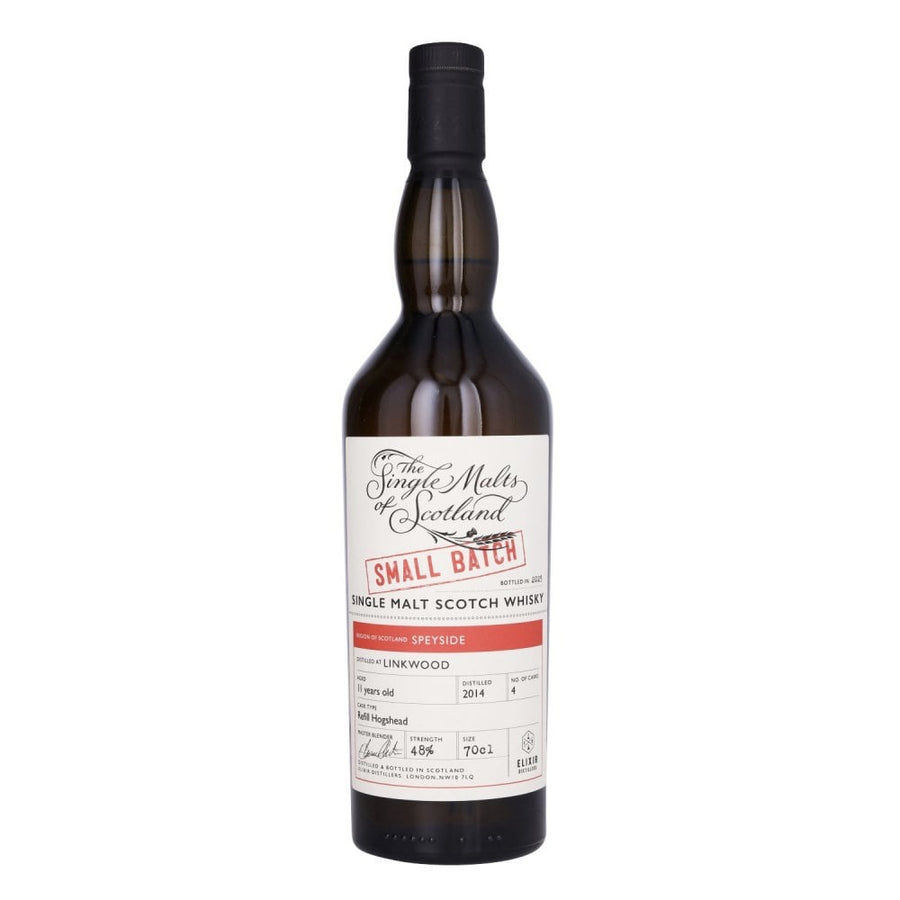 THE SINGLE MALTS OF SCOTLAND 11 Year Old Linkwood Small Batch Speyside Single Malt Scotch Whisky 70cl 48%