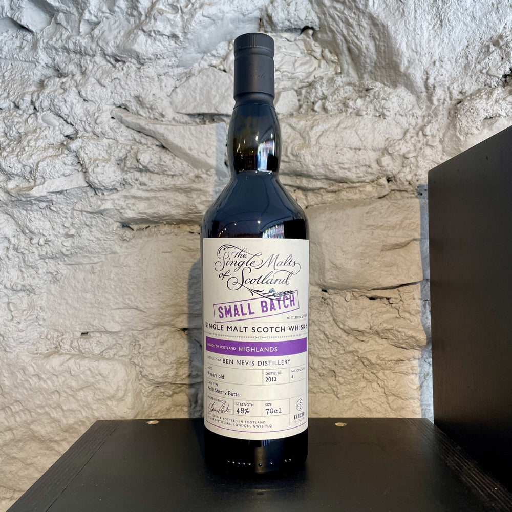 THE SINGLE MALTS OF SCOTLAND 9 Year Old Ben Nevis Small Batch Highland Single Malt Scotch Whisky 70cl 48%