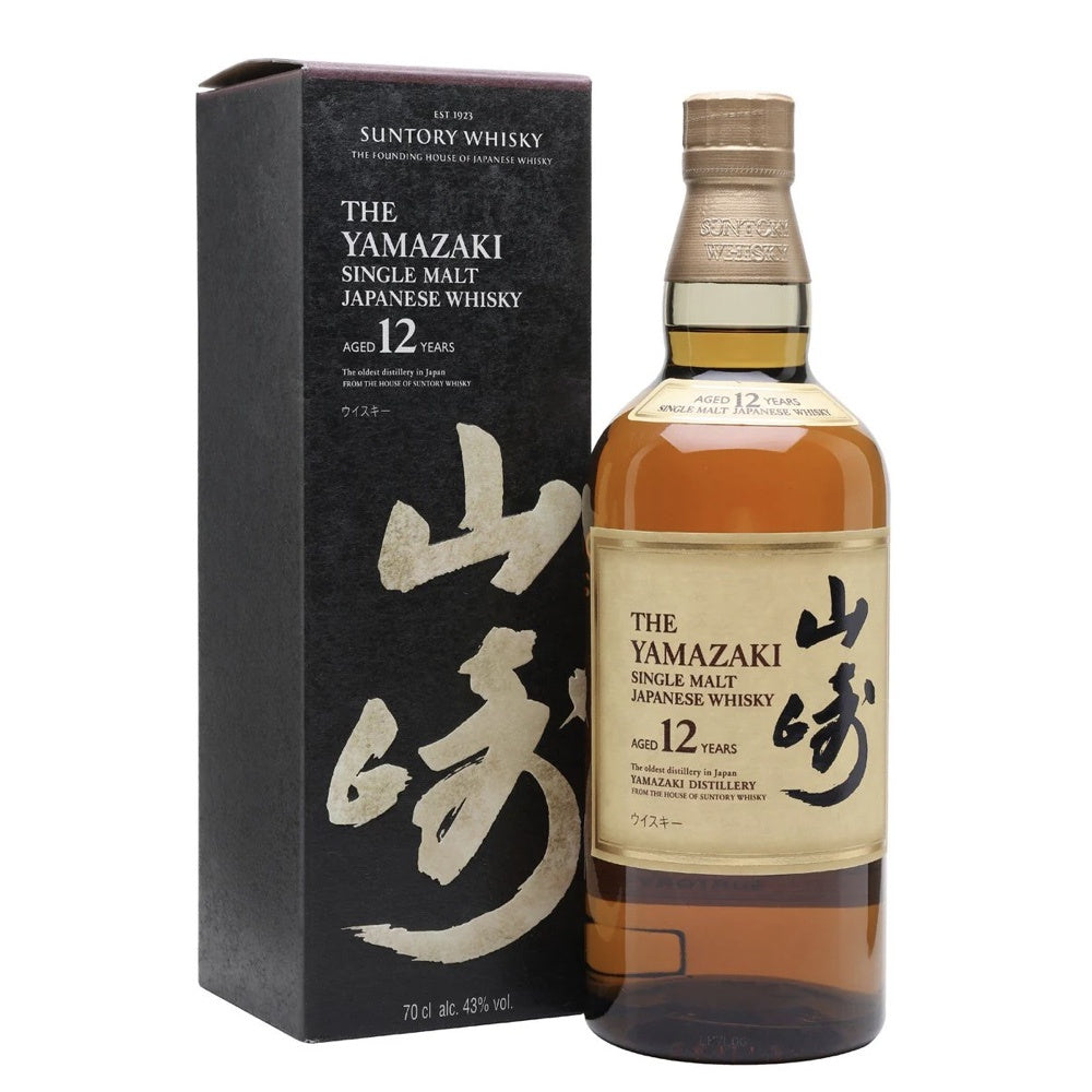 THE YAMAZAKI Suntory 12 Year Old Single Malt Japanese Whisky 70cl 43%