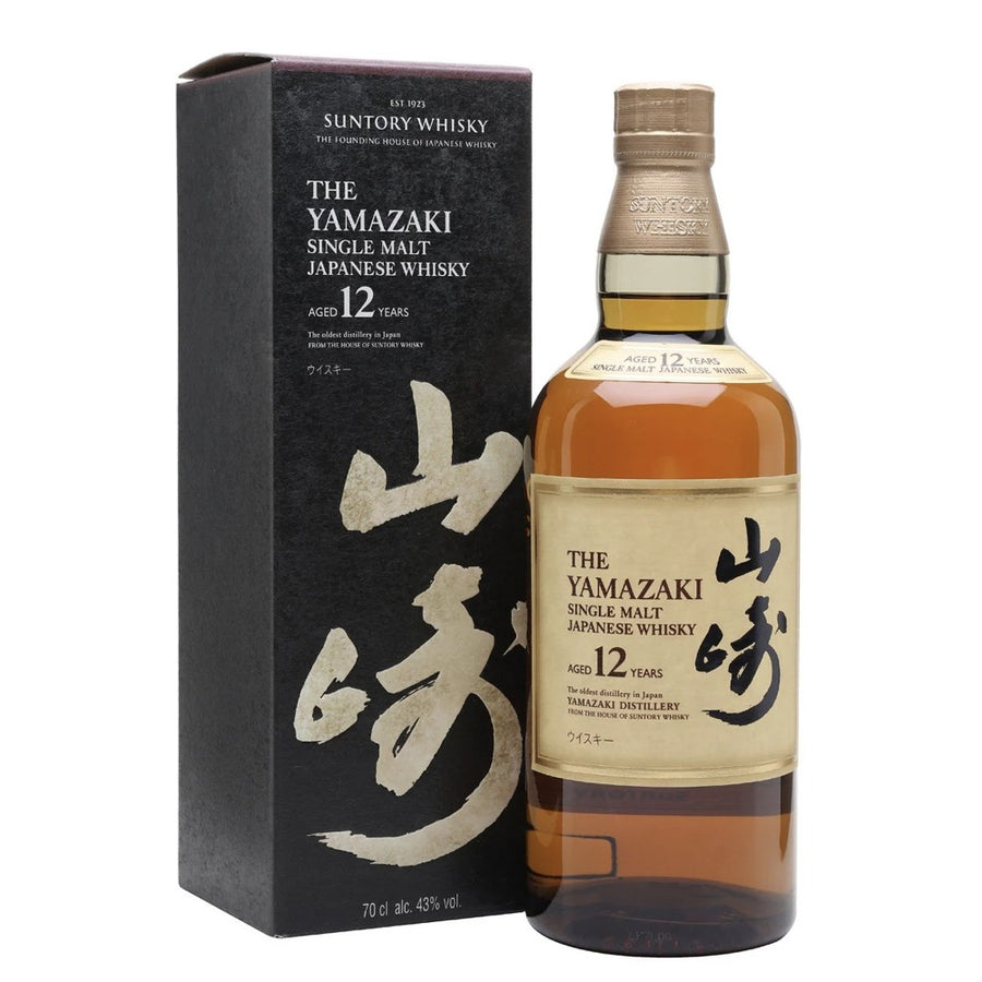 THE YAMAZAKI Suntory 12 Year Old Single Malt Japanese Whisky 70cl 43%