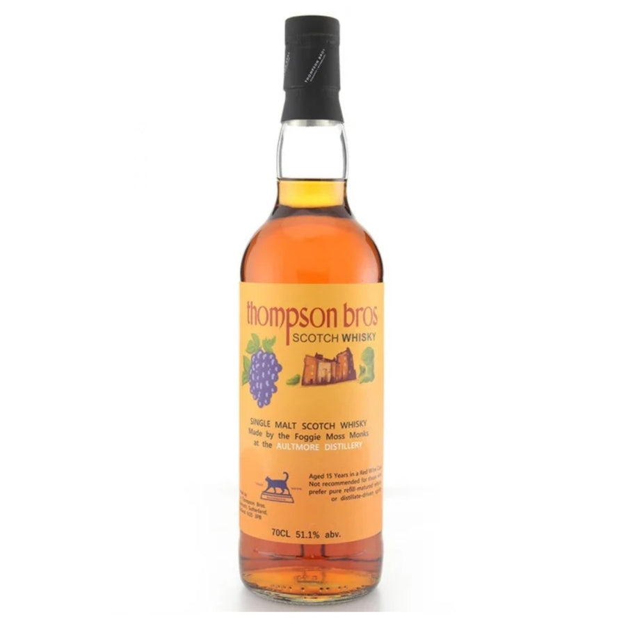 THOMPSON BROS Aultmore Aged 15 Years Single Malt Scotch Whisky 70cl 51.1%