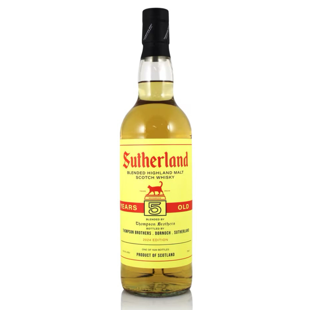 THOMPSON BROS Sutherland 5 Year Old Highland Blended Malt Scotch Whisky 70cl 48.5%