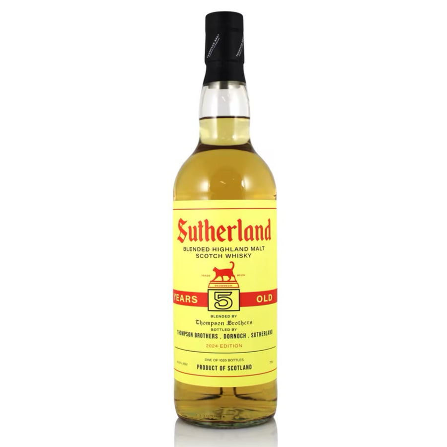 THOMPSON BROS Sutherland 5 Year Old Highland Blended Malt Scotch Whisky 70cl 48.5%