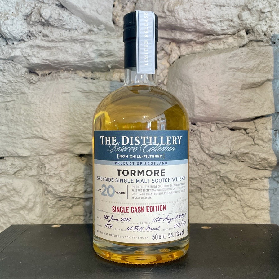 TORMORE 20 Year Old Single Cask Edition Speyside Single Malt Scotch Whisky 50cl 54.1%