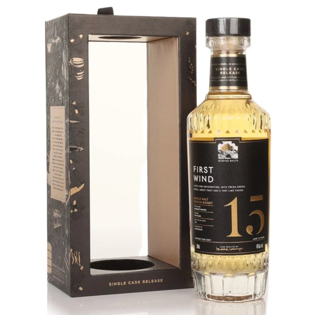 WEMYSS MALTS First Wind 15 Year Old Mannochmore Speyside Single Malt Scotch Whisky 70cl 46%