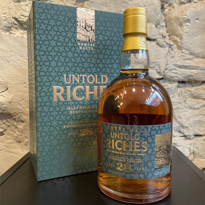 WEMYSS MALTS Untold Riches 28 Year Old Bunnahabhain Islay Single Malt Scotch Whisky 70cl 49.1%