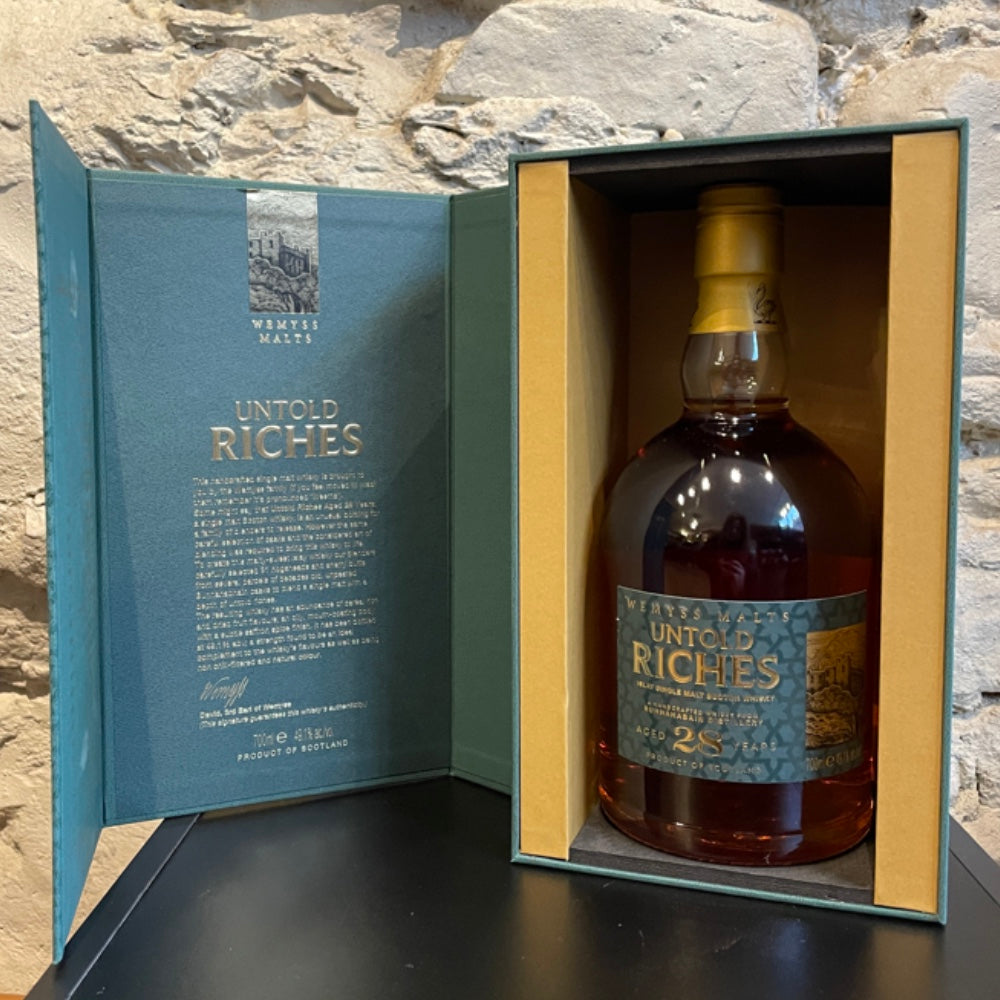 WEMYSS MALTS Untold Riches 28 Year Old Bunnahabhain Islay Single Malt Scotch Whisky 70cl 49.1%