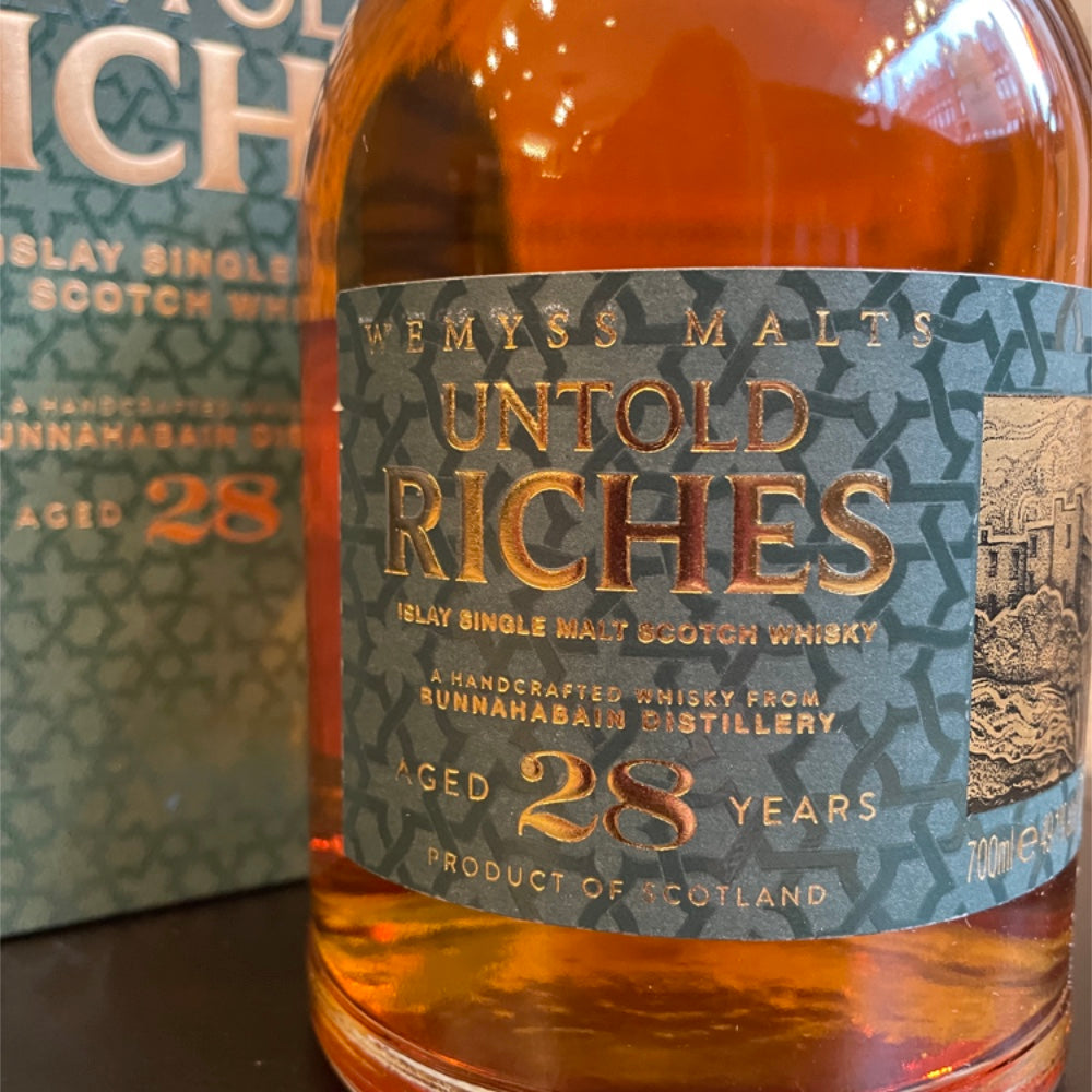 WEMYSS MALTS Untold Riches 28 Year Old Bunnahabhain Islay Single Malt Scotch Whisky 70cl 49.1%