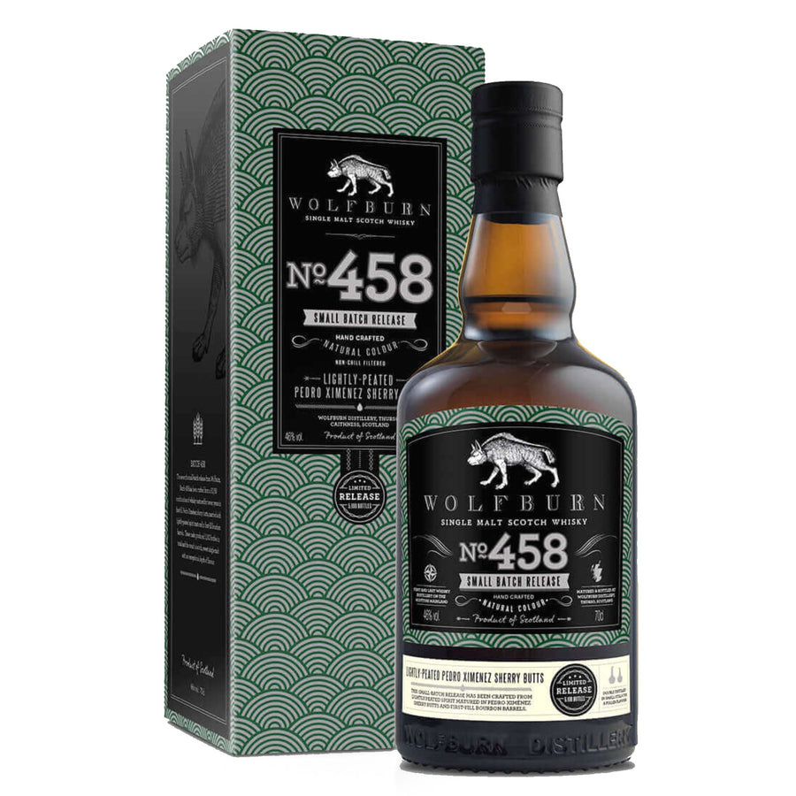 WOLFBURN Small Batch No 458 Highland Single Malt Scotch Whisky 70cl 46%