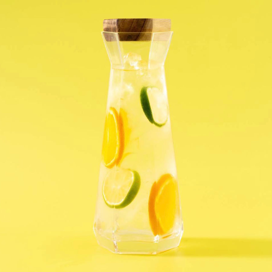 ROOT7 Geo Glass Carafe Clear Design by ROOT7 in London