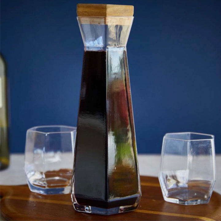 ROOT7 Geo Glass Carafe Clear Design by ROOT7 in London