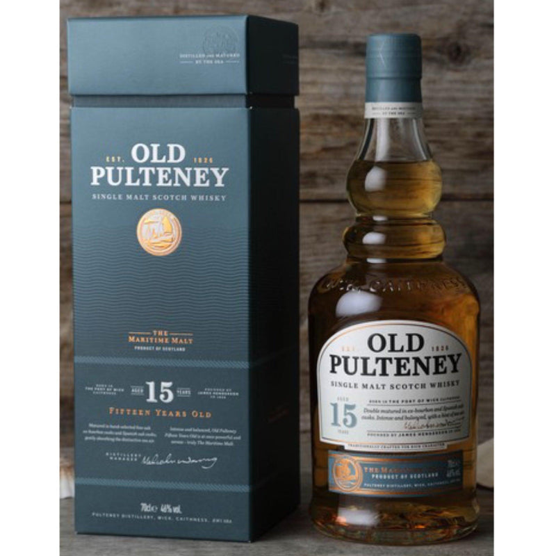 OLD PULTENEY 15 Year Old Highland Single Malt Scotch Whisky 70cl 46%