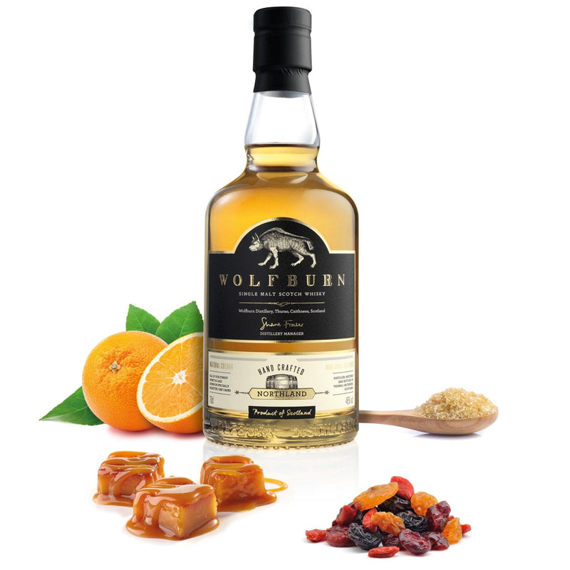 WOLFBURN Northland Highland Single Malt Scotch Whisky 70cl 46% - highlandwhiskyshop