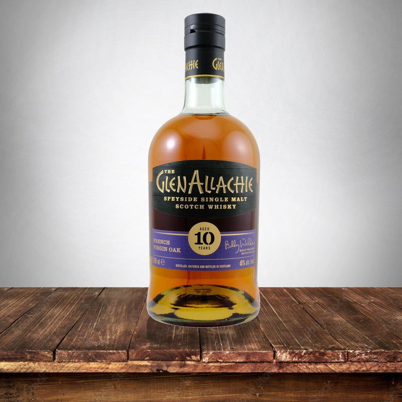 GLENALLACHIE 10 Year Old French Virgin Oak Speyside Single Malt Scotch Whisky 70cl 48% glenallichie