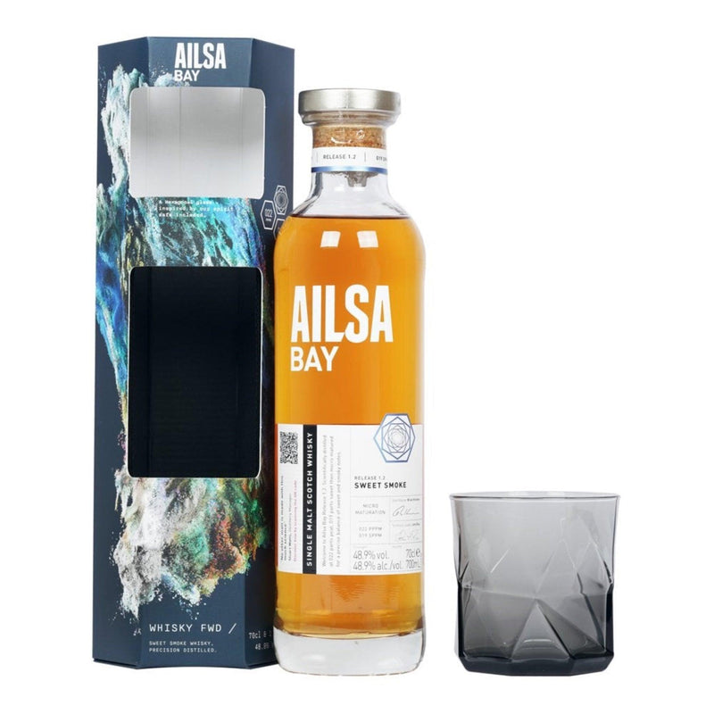 AILSA BAY Release 1.2 Single Malt Scotch Whisky 70cl 48.9% WITH GLASS PACK
