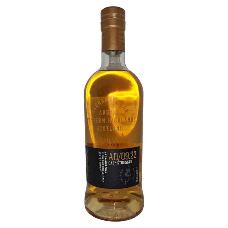 ARDNAMURCHAN AD/09.22 Cask Strength Highland Single Malt Scotch Whisky 70cl 58.4%