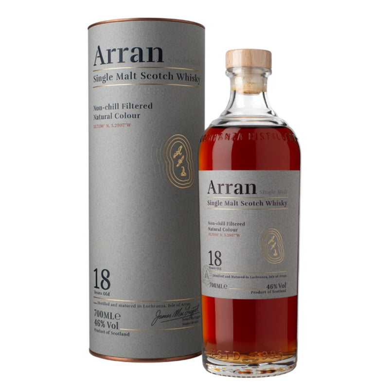 ARRAN 18 Year Old Single Malt Scotch Whisky 70cl 46% abv