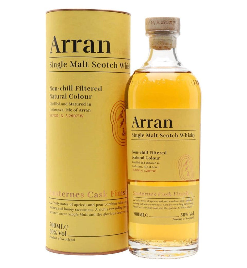 ARRAN Sauternes Cask Finish Single Malt Scotch Whisky 70cl 50%