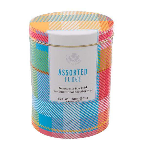 Assorted Fudge Tartan Tin (200g)