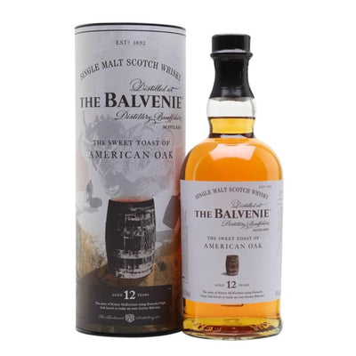 BALVENIE American Oak 12 Year Old Speyside Single Malt Scotch Whisky 70cl 43%