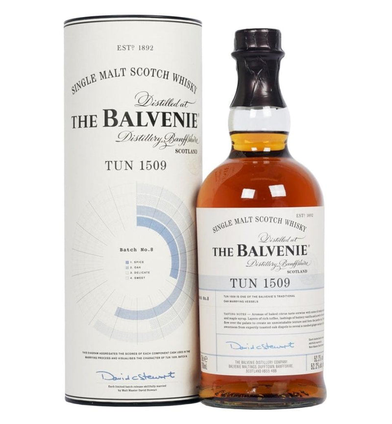 THE BALVENIE Tun 1509 Batch 8 Speyside Single Malt Scotch Whisky 70cl 52.2% - highlandwhiskyshop