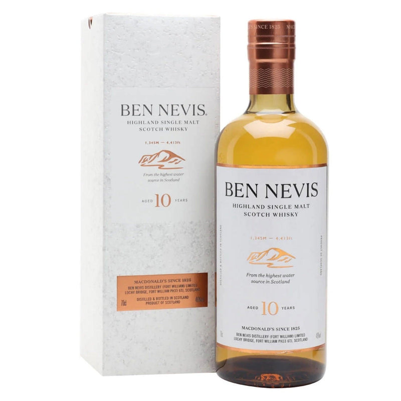 BEN NEVIS 10 Year Old Highland Single Malt Scotch Whisky 70cl 46%