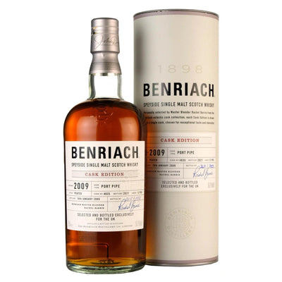 BENRIACH 2009 Cask Edition Port Pipe #4835 Speyside Single Malt Scotch Whisky 70cl 59.7%