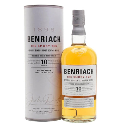BENRIACH The Smoky Ten 10 Year Old Speyside Single Malt Scotch Whisky 70cl 46%