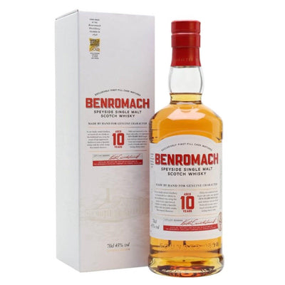 BENROMACH 10 Year Old Speyside Single Malt Scotch Whisky 70cl 43%