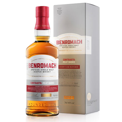BENROMACH 2014 Peat Smoke Sherry Cask Matured Speyside Single Malt Scotch Whisky 70cl 46%
